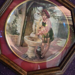 Collectible Plate w/Frame Whispered Memories by Alan Murray